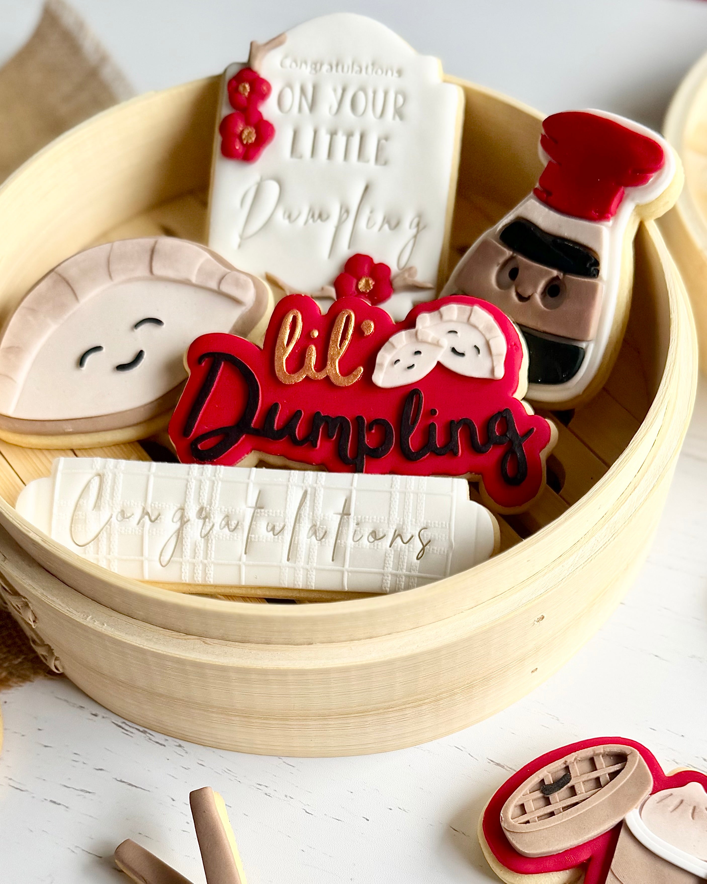 STL FILE Lil' Dumpling debosser and cutter