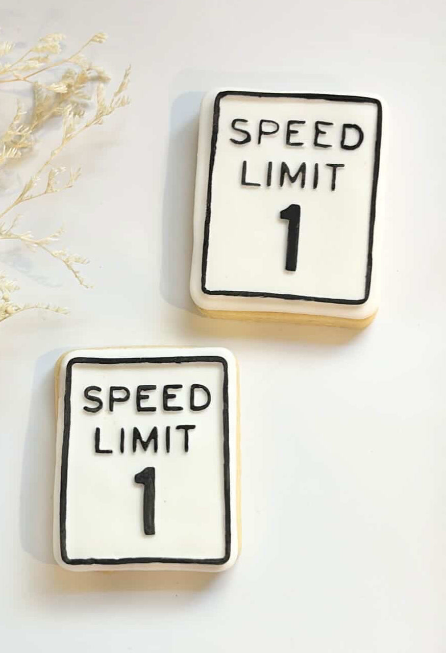 Speed limit 1 sign debosser and cutter