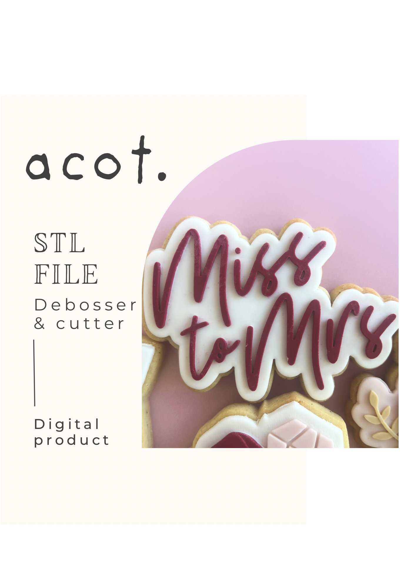 STL FILE Miss to Mrs debosser and cutter