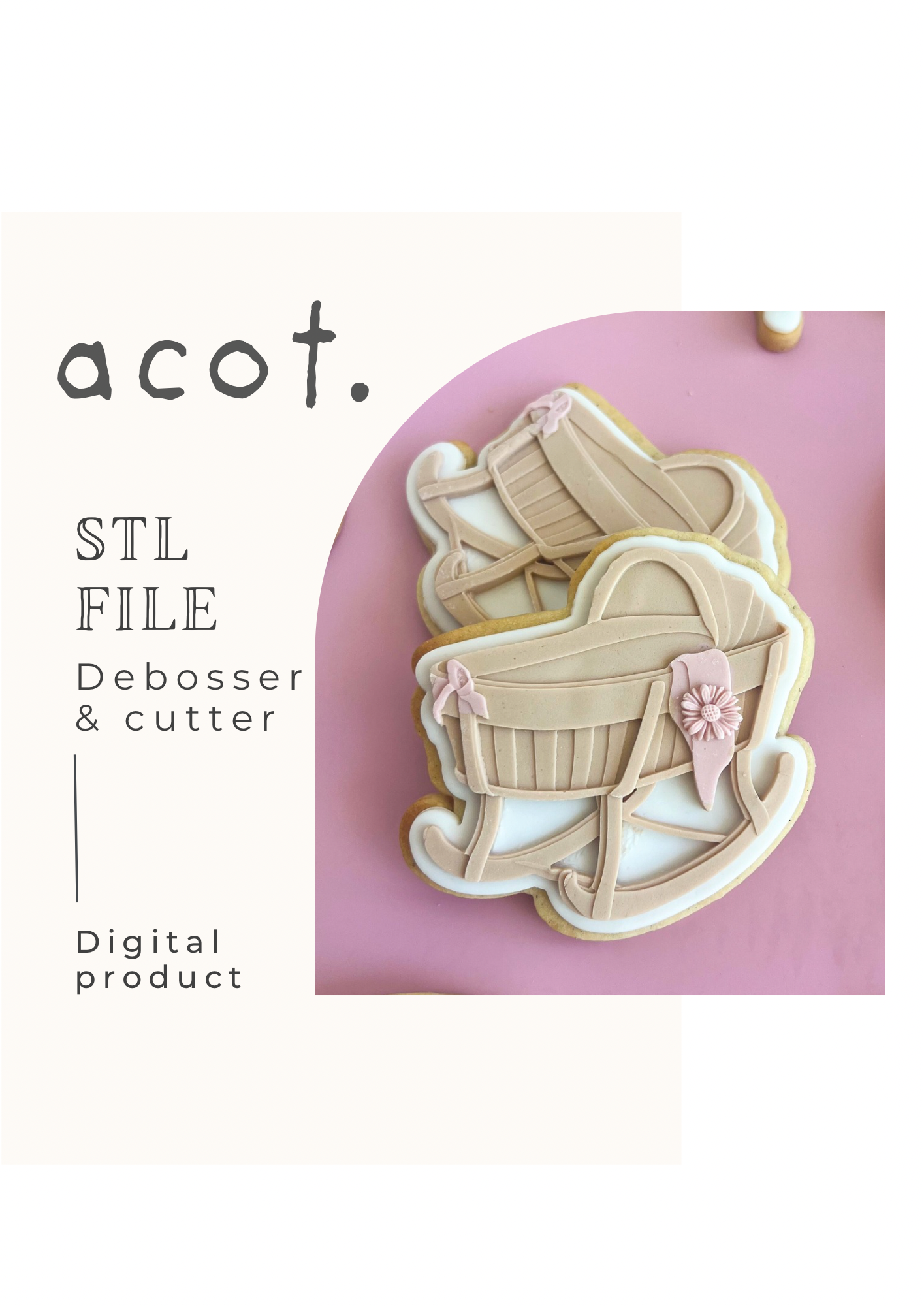 STL FILE Bassinet debosser and cutter
