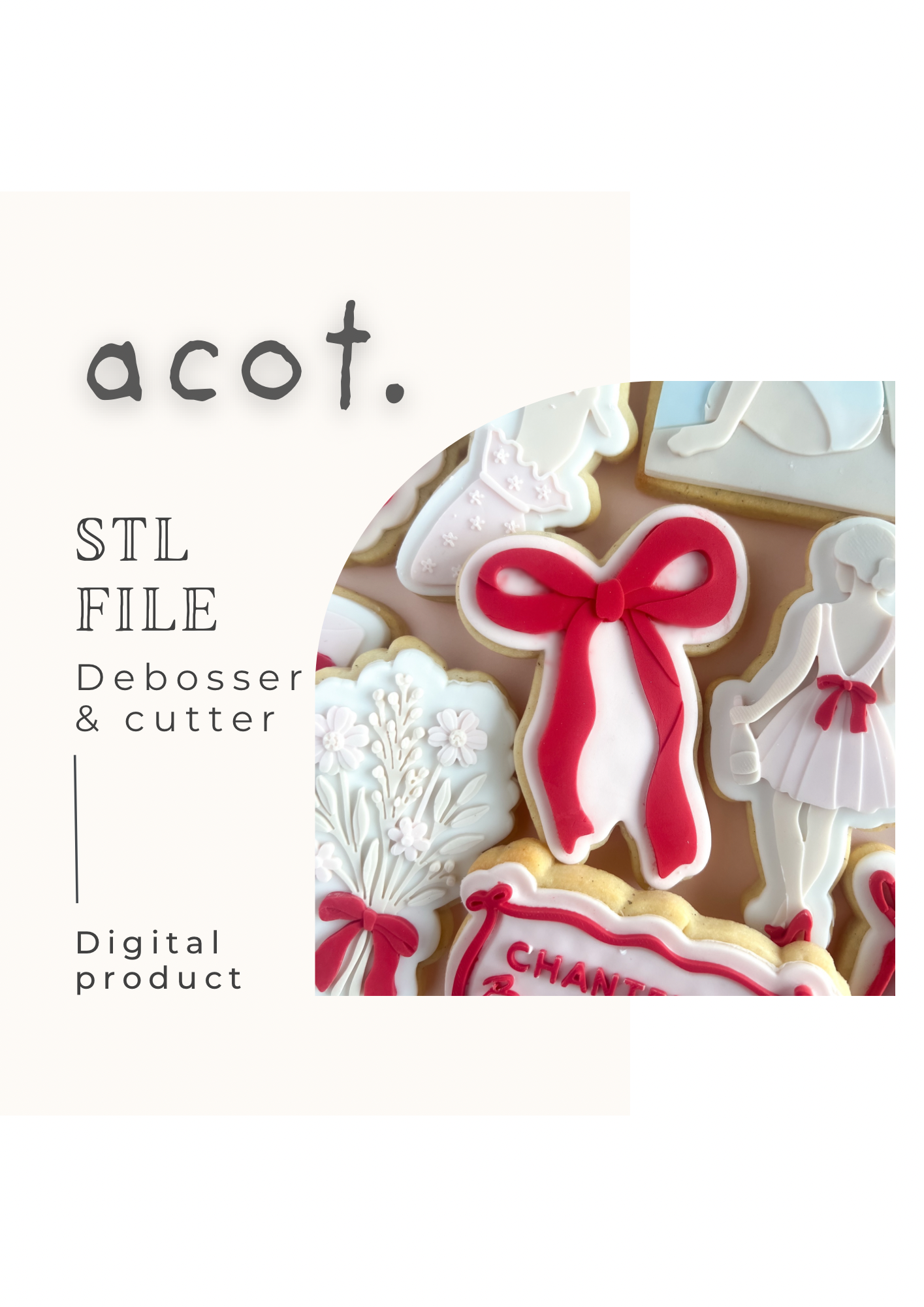 STL FILE Bow V5 debosser and cutter