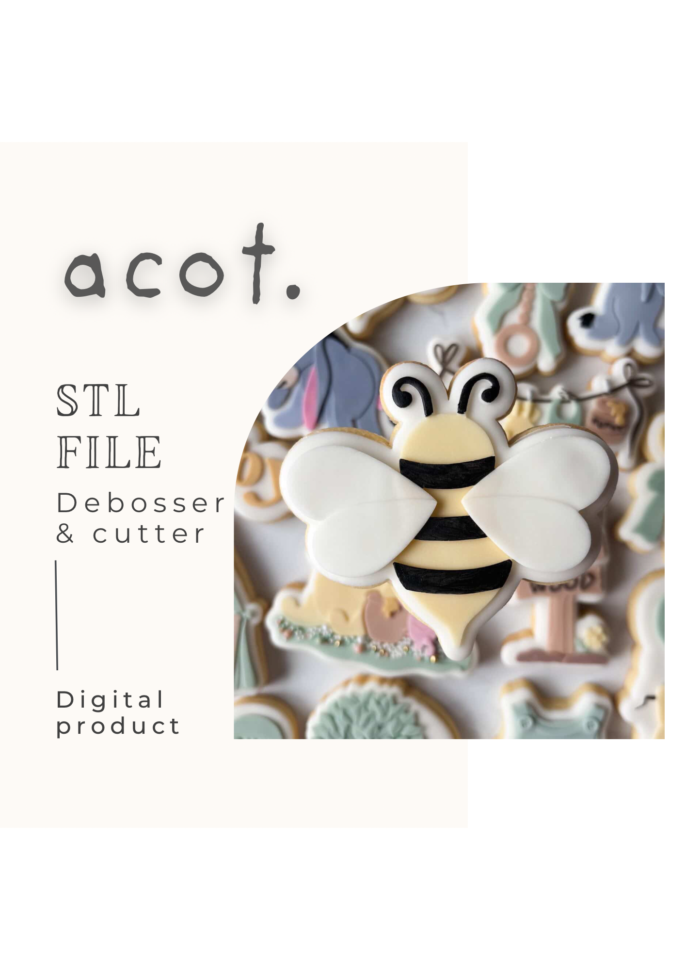 STL FILE Bee debosser and cutter