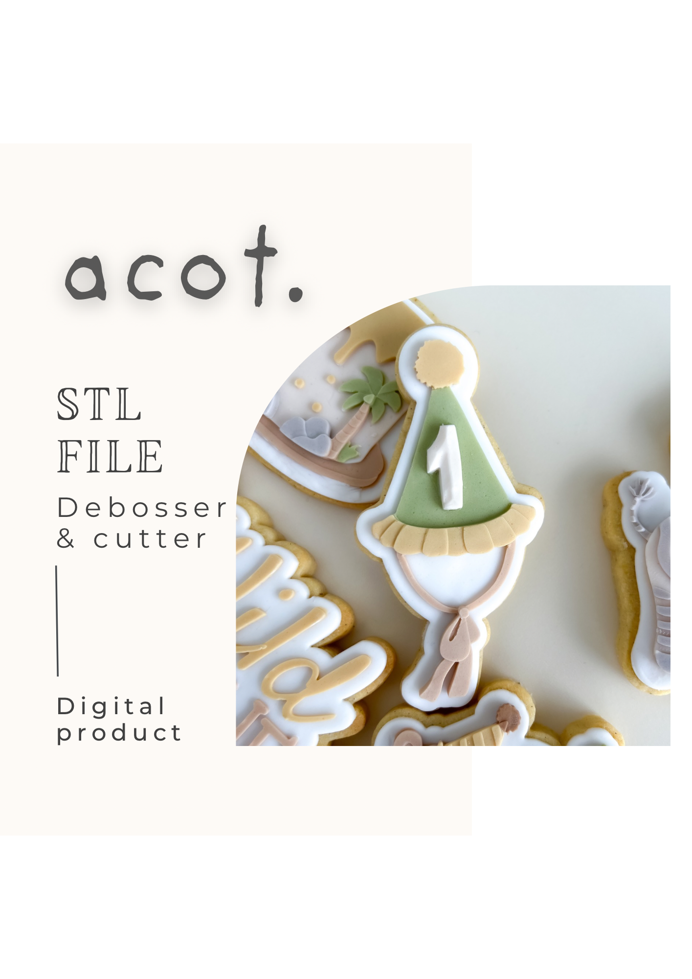 STL FILE Plain party hat V2 debosser and cutter